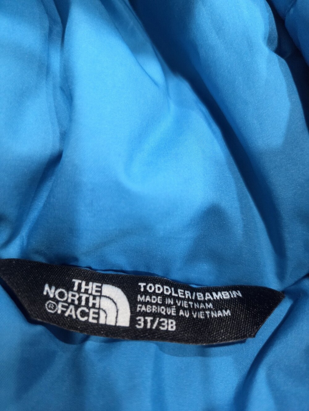 The North Face Kids Blue & Black Insulated Hooded Jacket Sz.3T - Picture 3 of 10